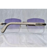 Chrome Hearts Deep Rare Luxury Silver Frame Sunglasses