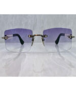Chrome Hearts Deep Rare Luxury Silver Frame Sunglasses