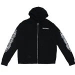 Chrome Hearts Eye Chart Dagger Zip-Up Hoodie Black