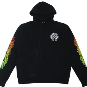 Chrome Hearts Floral Sleeve Gradient Made In Hollywood Hoodie Black/Gradient