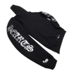 Chrome Hearts Foil Print Hoodie Black