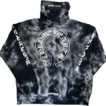 Chrome Hearts Horseshoe Hoodie Black Tie Dye