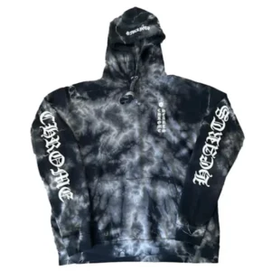 Chrome Hearts Horseshoe Hoodie Black Tie Dye