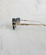 Chrome Hearts Lordie Diamond Series Square Lens Sunglasses