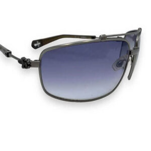 Chrome Hearts Luxury Smoke Lens Silver Frame Eyewear