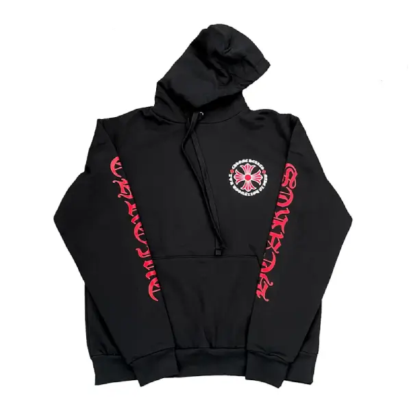 Chrome Hearts Made In Hollywood Plus Hoodie Black_Red Back Chrome Hearts Made In Hollywood Plus Hoodie Black/Red