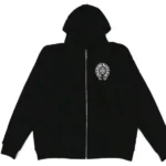 Chrome Hearts Malibu Exclusive Horseshoe Zip-Up Hoodie (Sleeveless Design) Black