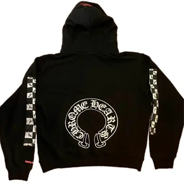 Chrome Hearts Matty Boy Double Hood Chomper Hoodie Black Chrome Hearts Matty Boy Double Hood Chomper Hoodie Black