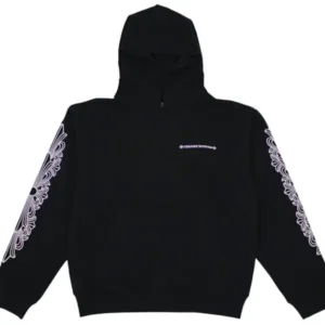 Chrome Hearts Matty Boy Shoulder Logo Hoodie Black/Pink