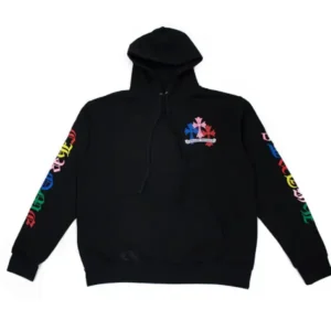 Chrome Hearts Multi Color Cross Cemetery Hoodie Black
