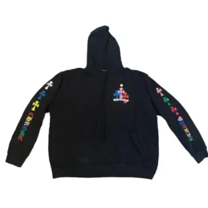Chrome Hearts Multi Color Cross Hoodie Black