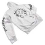 Chrome Hearts Plus Cross All Over Print Zip Up Hoodie White