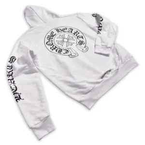 Chrome Hearts Plus Cross All Over Print Zip Up Hoodie White