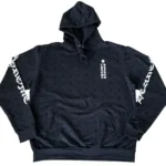 Chrome Hearts Plus Cross Allover Print With Horseshoe Logo Hoodie Black