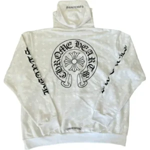 Chrome Hearts Plus Cross Horseshoe Hoodie White