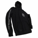 Chrome Hearts Silver Glitter Hoodie Black