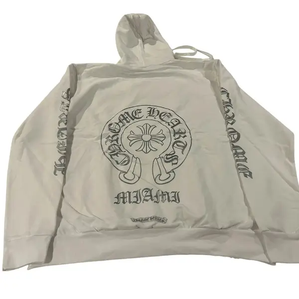 Chrome Hearts Ultra Miami Exclusive Pullover Hoodie White_Silver Chrome Hearts Ultra Miami Exclusive Pullover Hoodie White/Silver