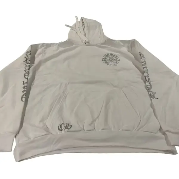 Chrome Hearts Ultra Miami Exclusive Pullover Hoodie White_Silver Front Chrome Hearts Ultra Miami Exclusive Pullover Hoodie White/Silver