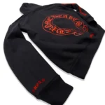 Chrome Hearts Web Exclusive Horse Shoe Hoodie Black/Red
