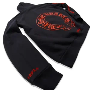 Chrome Hearts Web Exclusive Horse Shoe Hoodie Black/Red