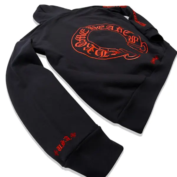 Chrome Hearts Web Exclusive Horse Shoe Hoodie Black_Red Back Chrome Hearts Web Exclusive Horse Shoe Hoodie Black/Red