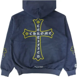 Chrome Hearts x Drake Certified Chrome Hand Dyed Hoodie Washed Blue (Miami Exclusive)