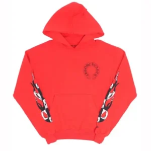 Chrome Hearts x Matty Boy Flames Hoodie Red