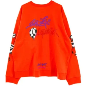 Chrome Hearts x Matty Boy PPO U HD PLVR Red Sweatshirt Red